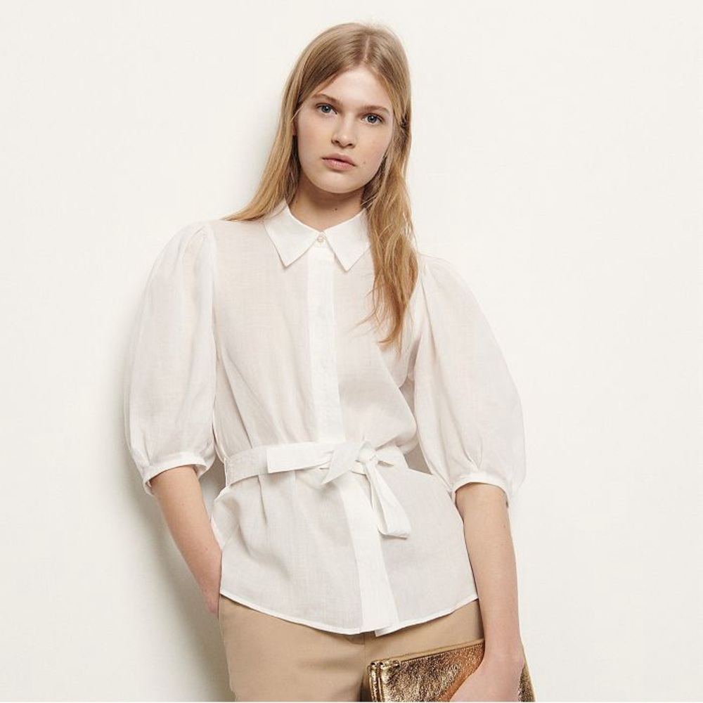 Sandro ramie shirt